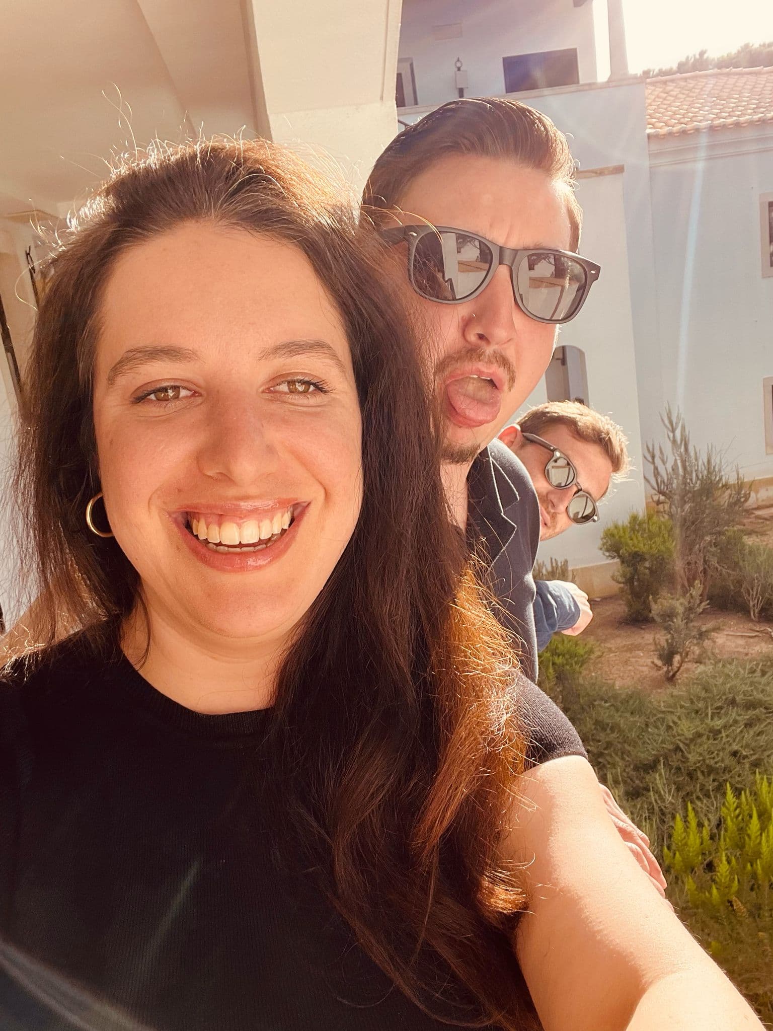 Fun selfie with sunglasses